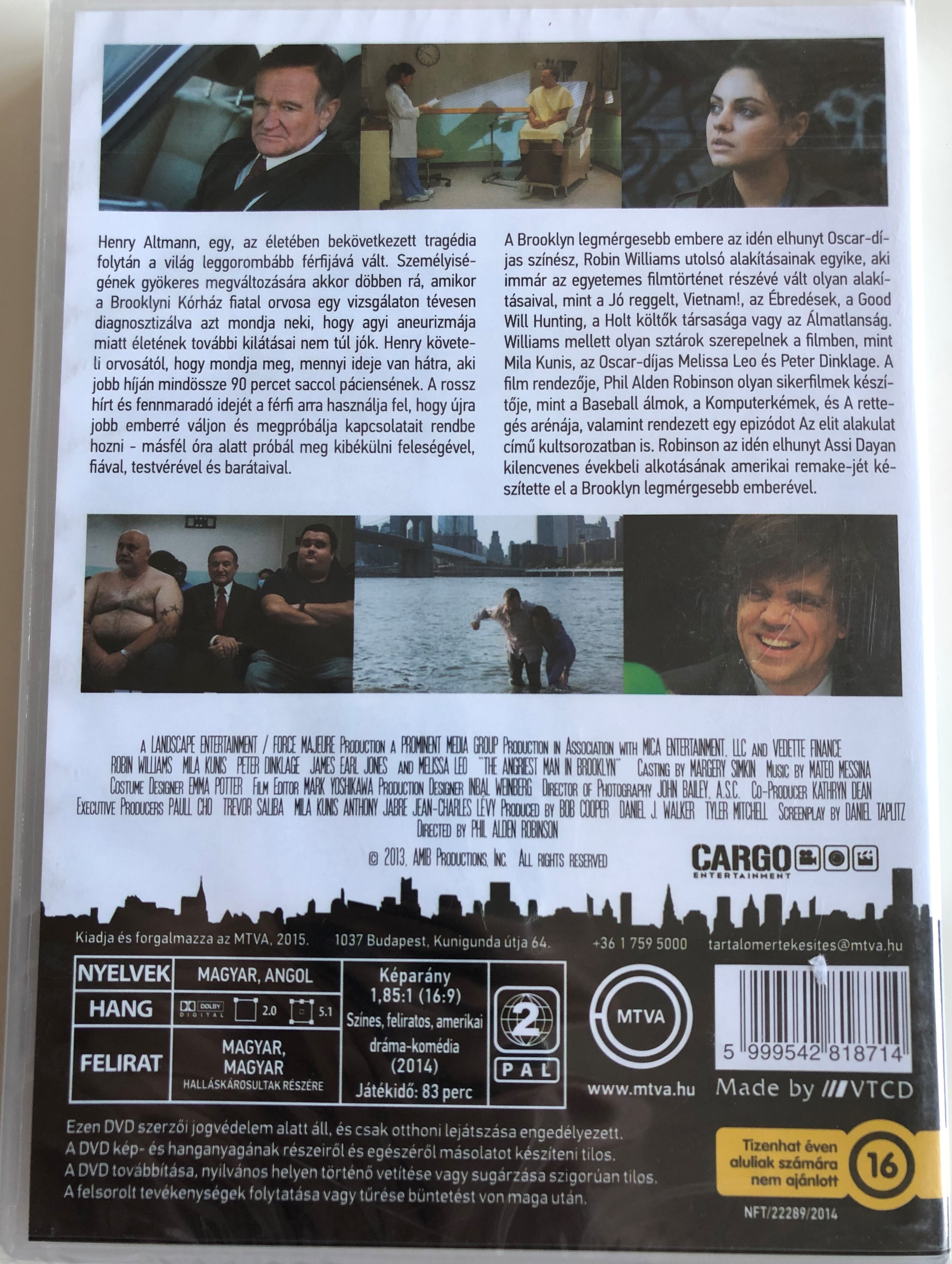 The Angriest man in Brooklyn DVD 2014  1.JPG